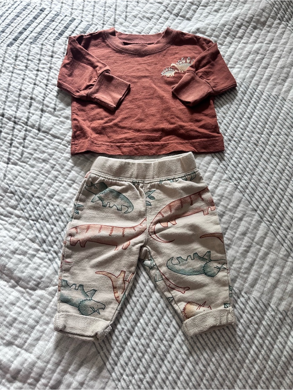 Carter's Cream and Rust Kids Bottoms